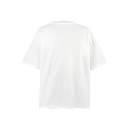 American vintage street T-shirt pure cotton retro men's and women's summer loose