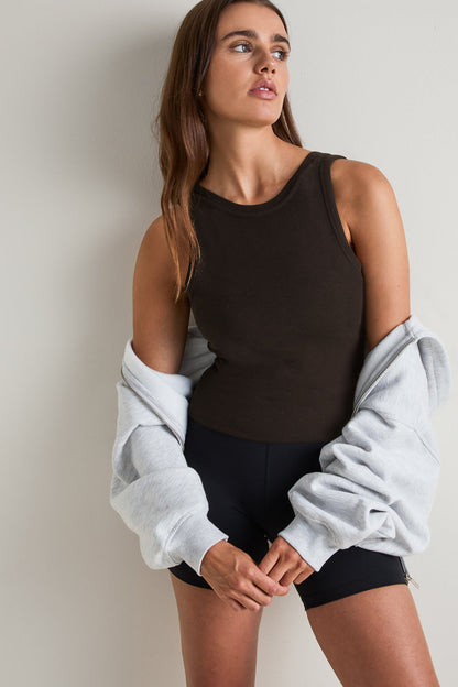 365 Sculpting Lounge Reversible Tank - Espresso
