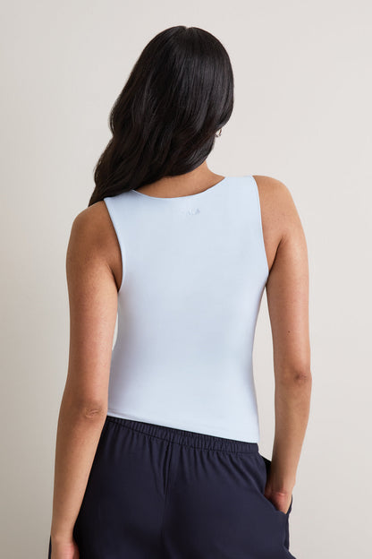 365 Square Neck Vest - Baby Blue