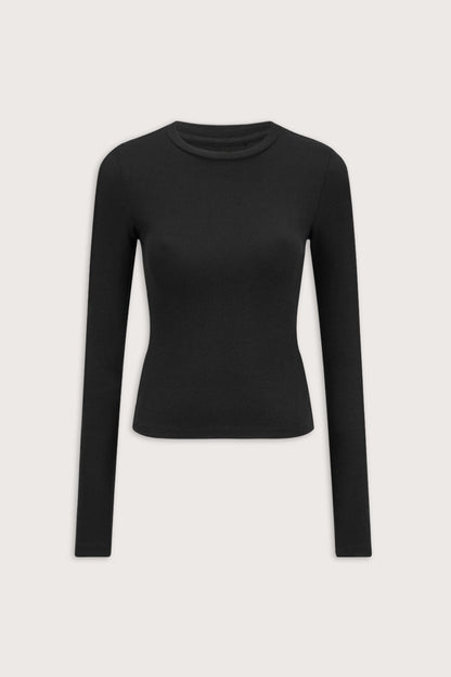365 Sculpting Lounge Top - Shadow Black