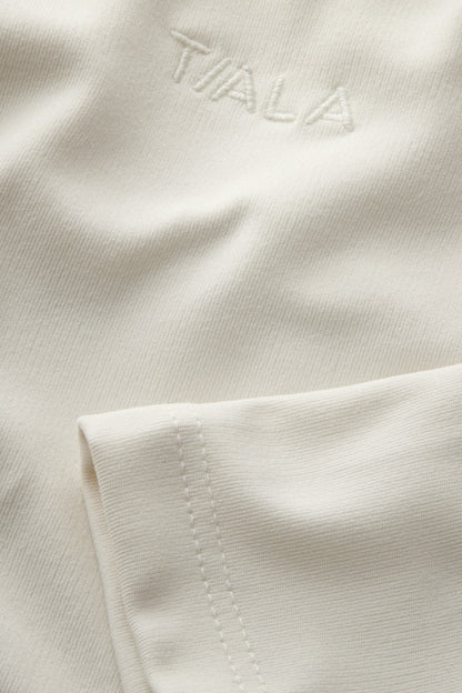 365 Boat Neck Long Sleeve Top - Vanilla