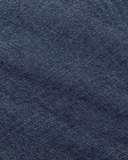 Medium Indigo Wash Short Sleeve Stretch Chambray Shirt