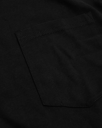 Black Tall Heavyweight Long Sleeve Pocket Crew 4-Pack