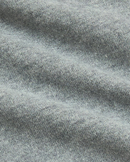 Boys' Heather Gray Classic Curved Hem Crew Neck