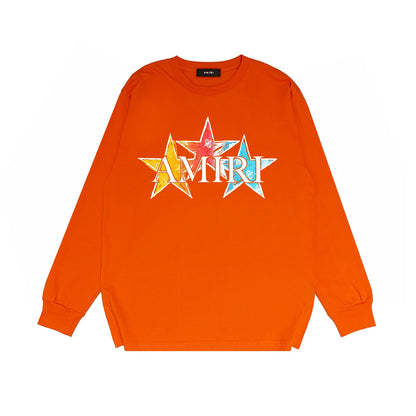 Amiri Long Sleeved Shirt Printed Trendy Pure Cotton