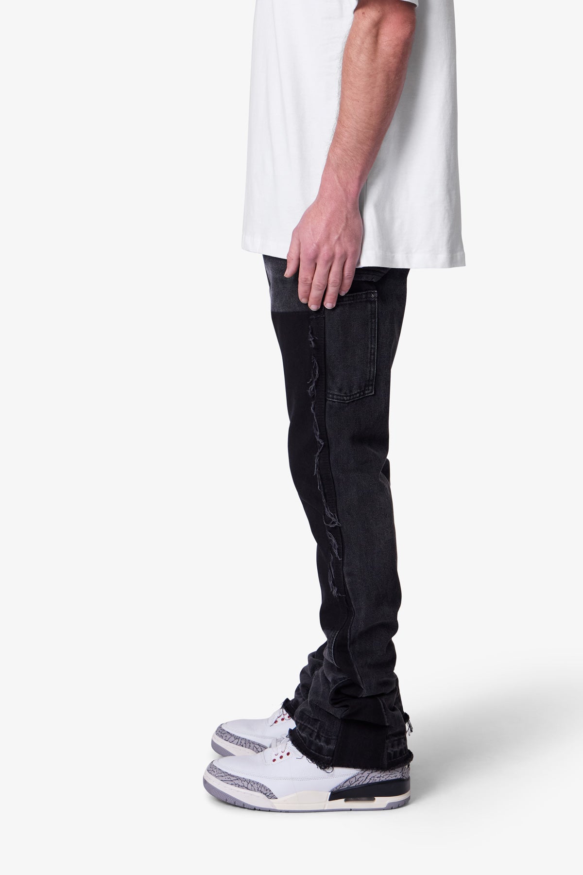 B118 Work Flare Denim - Black