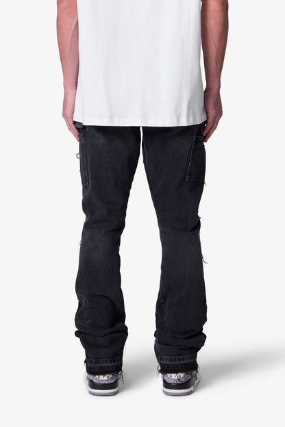 B118 Work Flare Denim - Black