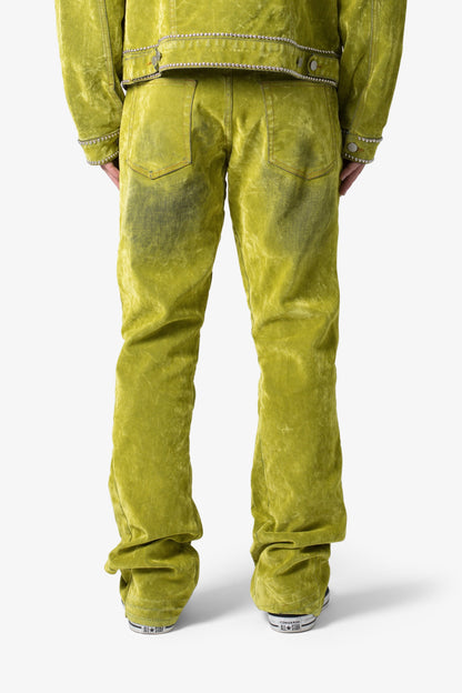 B576 Western Flare Denim - Green