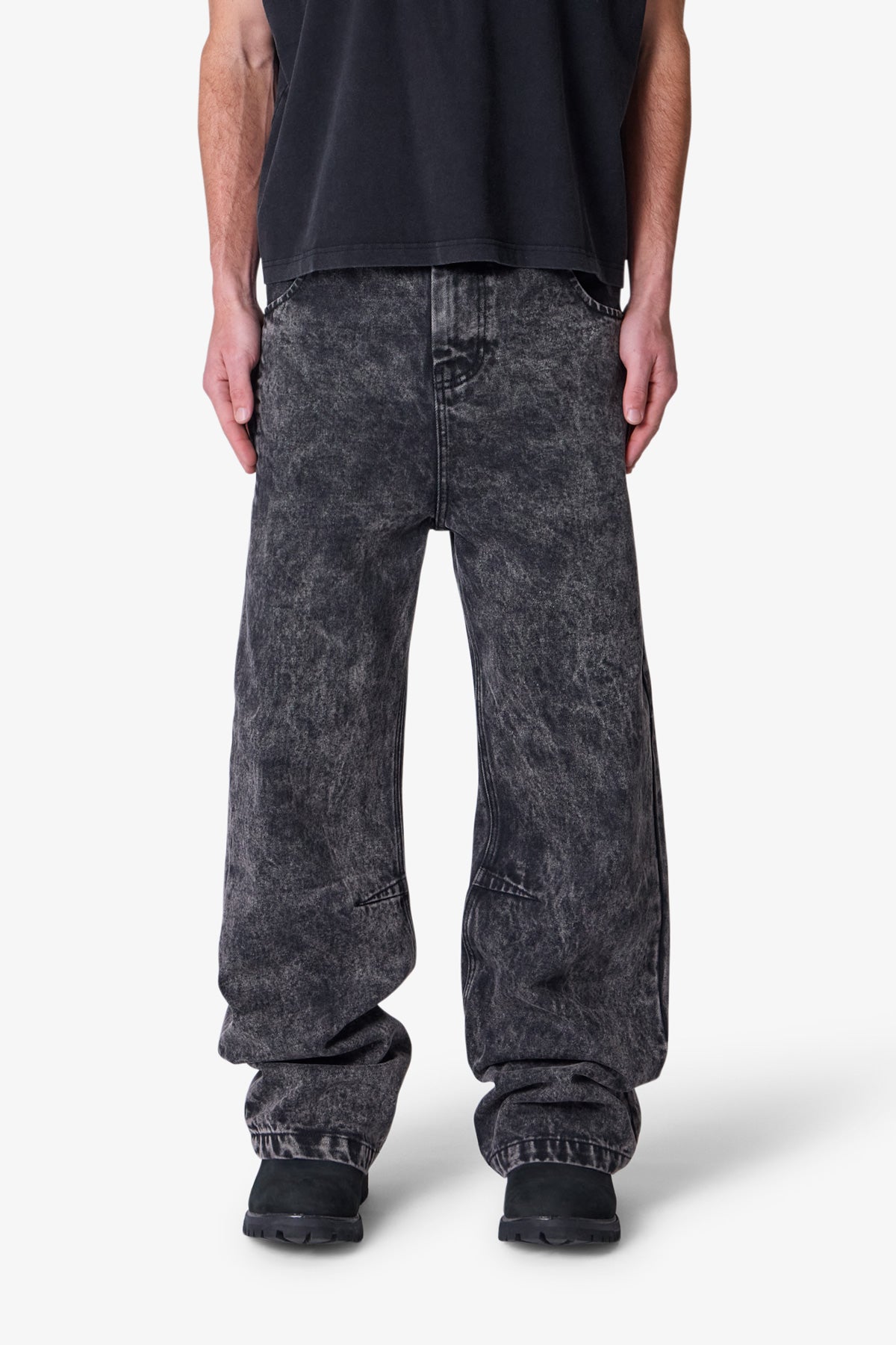 Baggy Moto Denim - Vintage Black