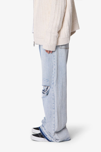 Baggy Rave Denim - Light Blue