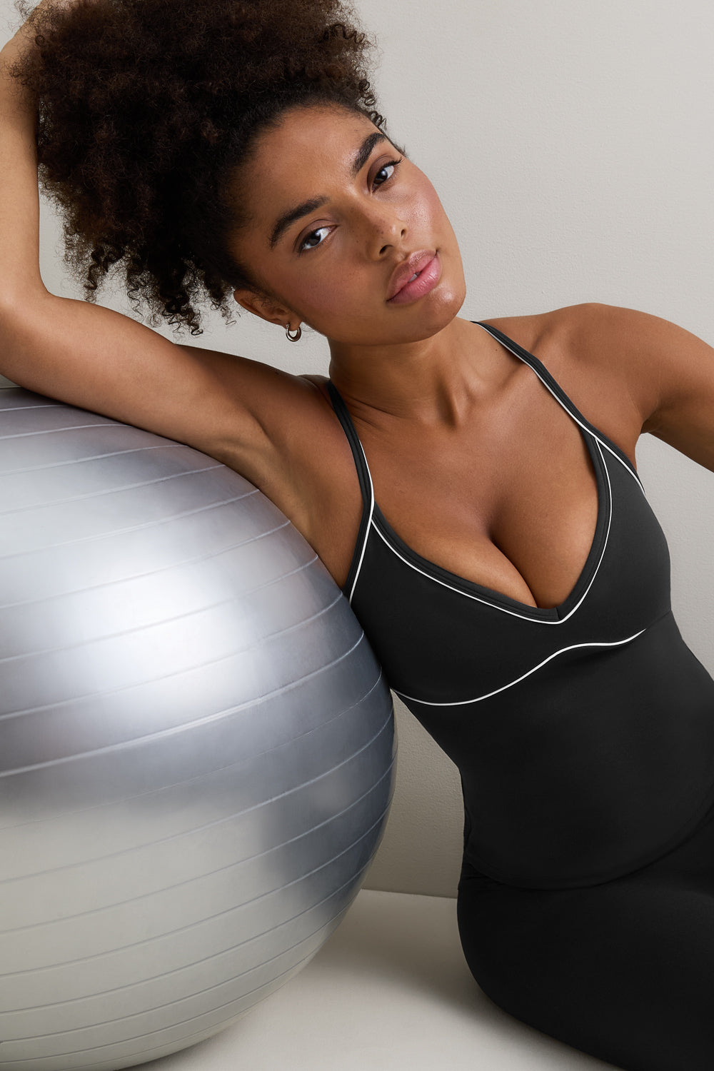 DayFlex Contrast Sweetheart Vest - Shadow Black