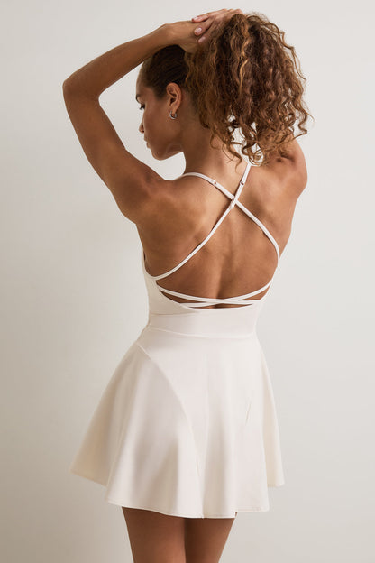 DayFlex Strappy Back Active Dress - Ivory