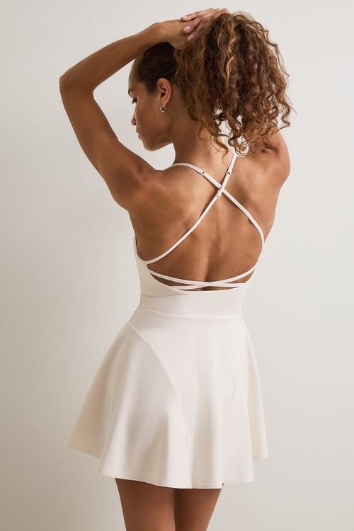 DayFlex Strappy Back Active Dress - Ivory