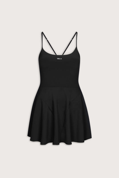 DayFlex Strappy Back Active Dress - Shadow Black
