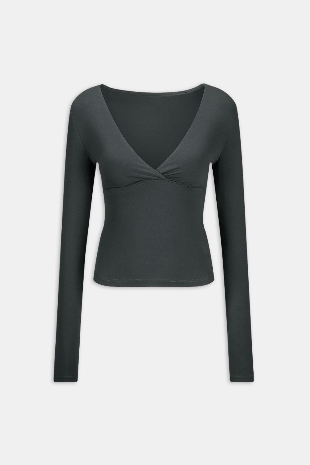 DayFlex V Neck Top - Slate Green