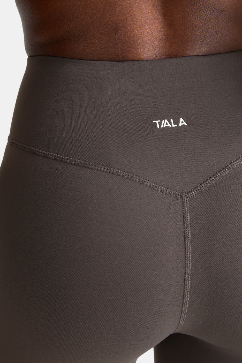 DayFlex Wrap High Waisted Legging - Mocha Brown