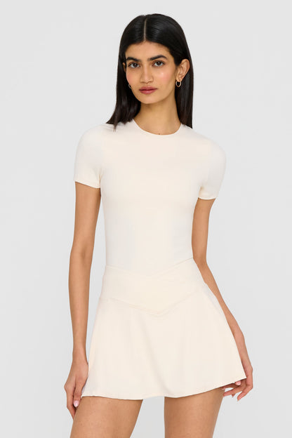 DayFlex Wrap Waist Skort - Buttermilk