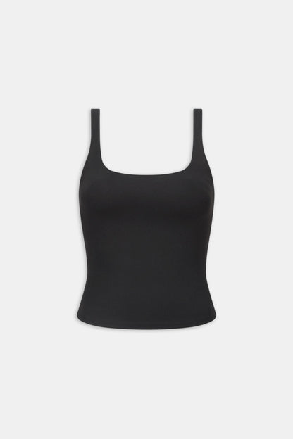 DayFlex Square Neck Full Length Vest - Shadow Black