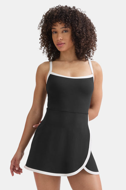 DayFlex Active Dress - Shadow Black & Ivory