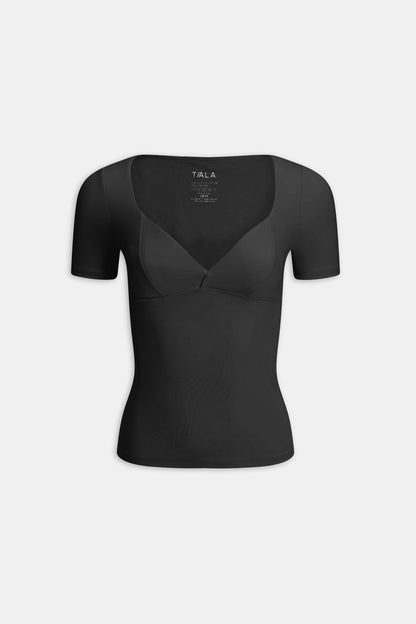 DayFlex Plunge Top - Shadow Black