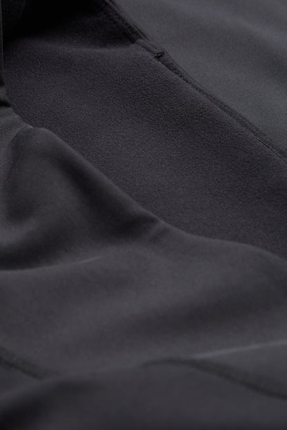 SkinLuxe Fleece High Waisted Legging - Shadow Black