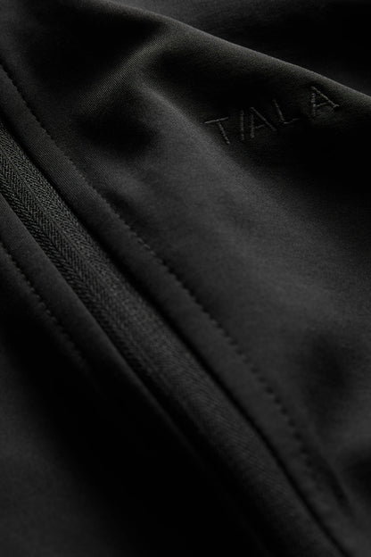 SkinLuxe Fleece Zip Through Jacket - Shadow Black