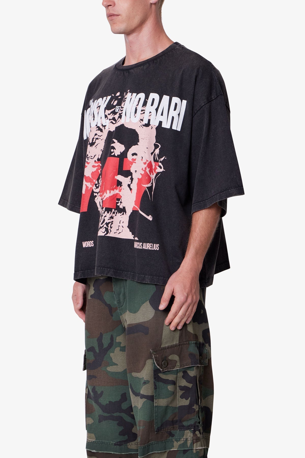 No Risk No Rari Print Tee - Black