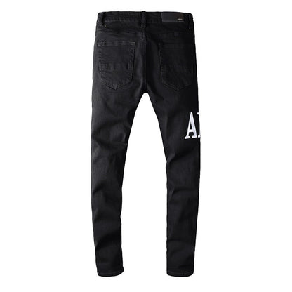 Amiri Jeans Casual Hip Hop Slim Jeans Men #649