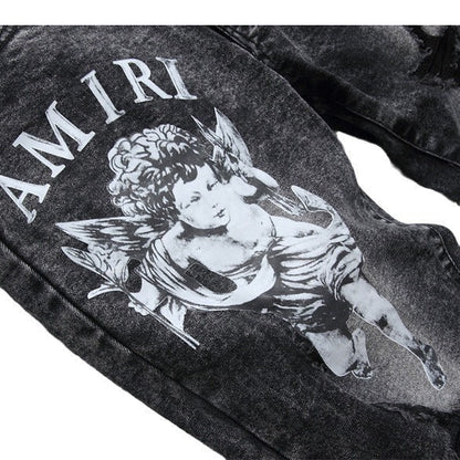 Amiri Jeans Ripped Stretch Jeans