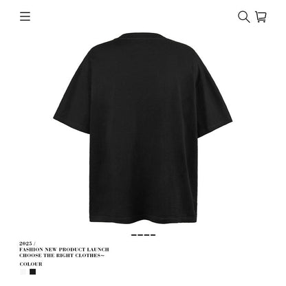 American vintage street T-shirt men's and women's loose tops
