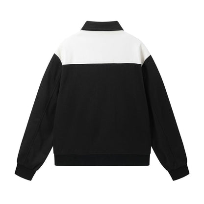 Amiri Jacket Spring and Autumn AMI Letter Pattern Baseball Jacket Jacket Men's and Women's