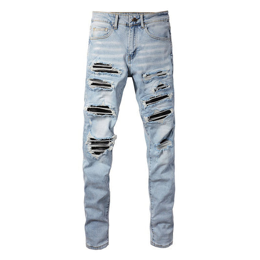 Amiri Jeans Patch Ripped Slim Fit Slimming #1307
