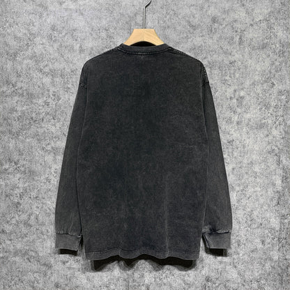 Amiri Long-Sleeve Shirt Skull Pattern Vintage Long Sleeve T-shirt
