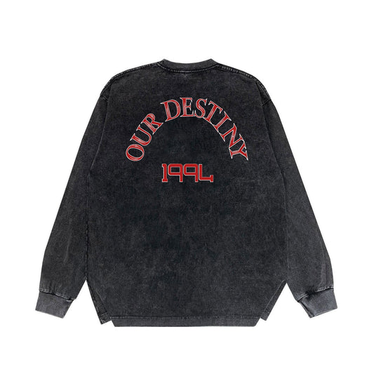 Amiri Long Sleeve Shirt Vintage T Shirt Washed and Worn Vintage Long Sleeve T-shirt
