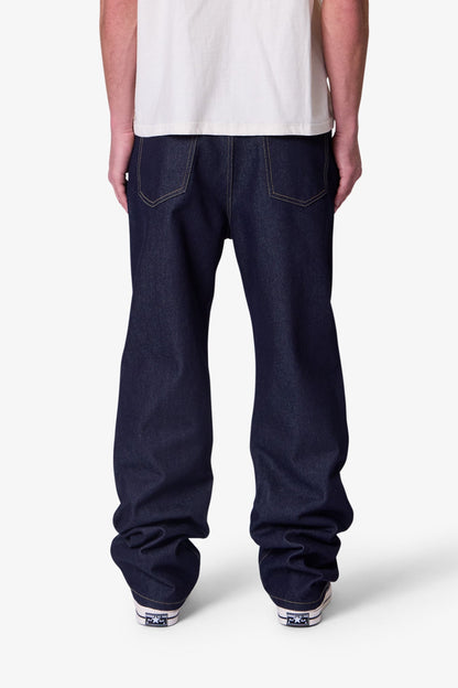 Raw Baggy Denim - Rinsed Indigo