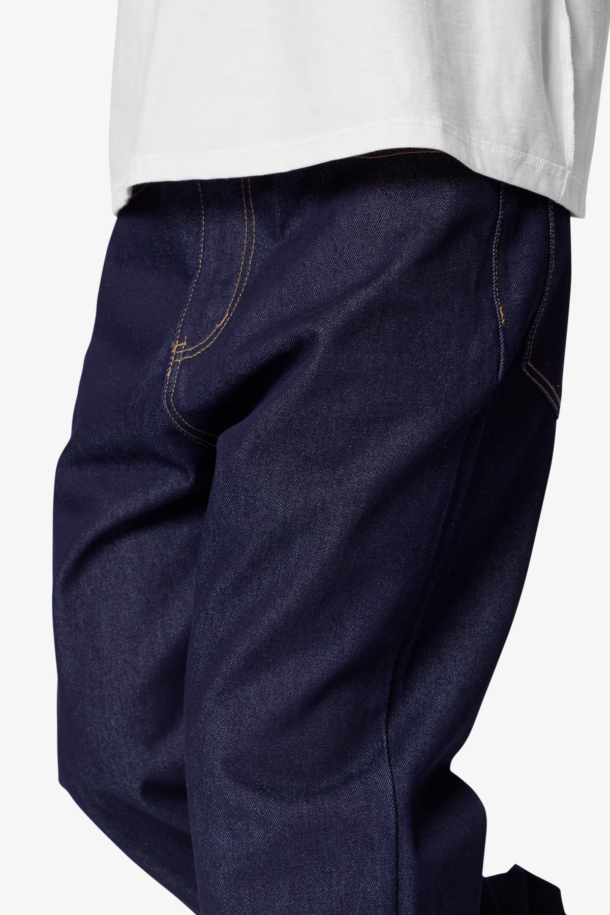 Raw Baggy Denim - Rinsed Indigo