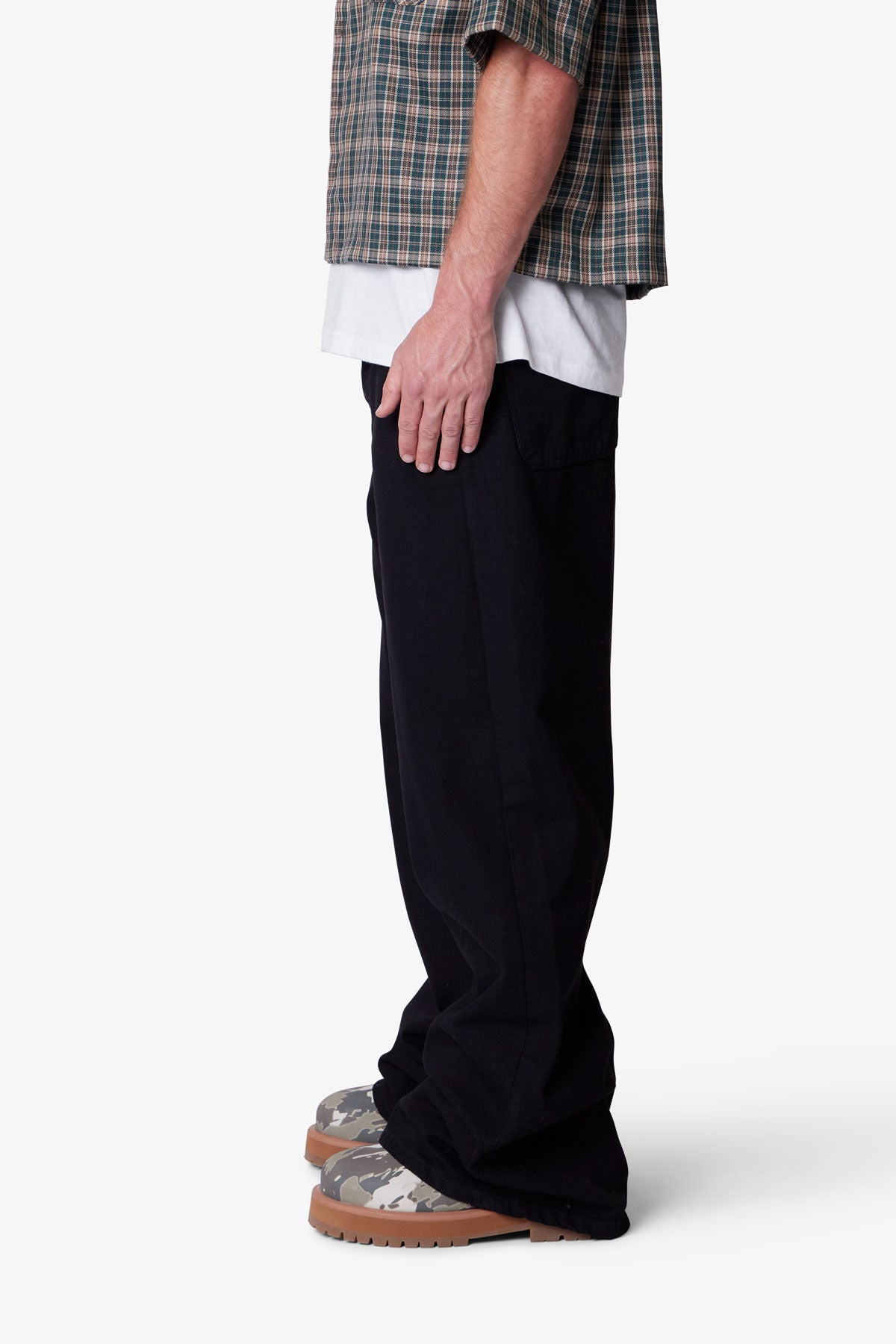 Raw Baggy Rave Denim - Washed Black