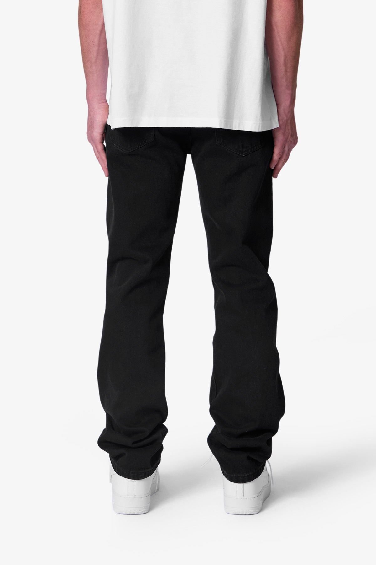 Raw Straight Denim - Rinsed Black