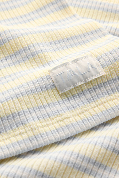 Stripe Knit Short - Lemon Yellow