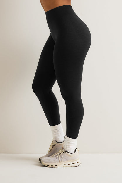 Sculpt Seamless Scrunch Legging - Black Marl