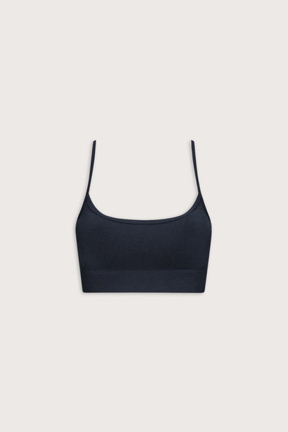 Sculpt Seamless Bandeau Sports Bra - Navy Marl