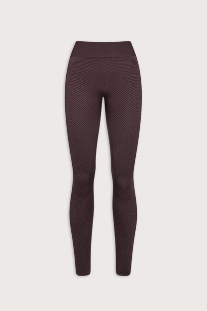 Seamless Rib Legging - Vintage Brown
