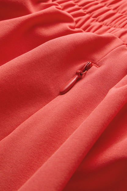SkinLuxe Ruched Waist Floaty Short - Coral
