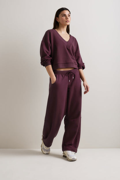 Barrel Leg Jogger - Fig