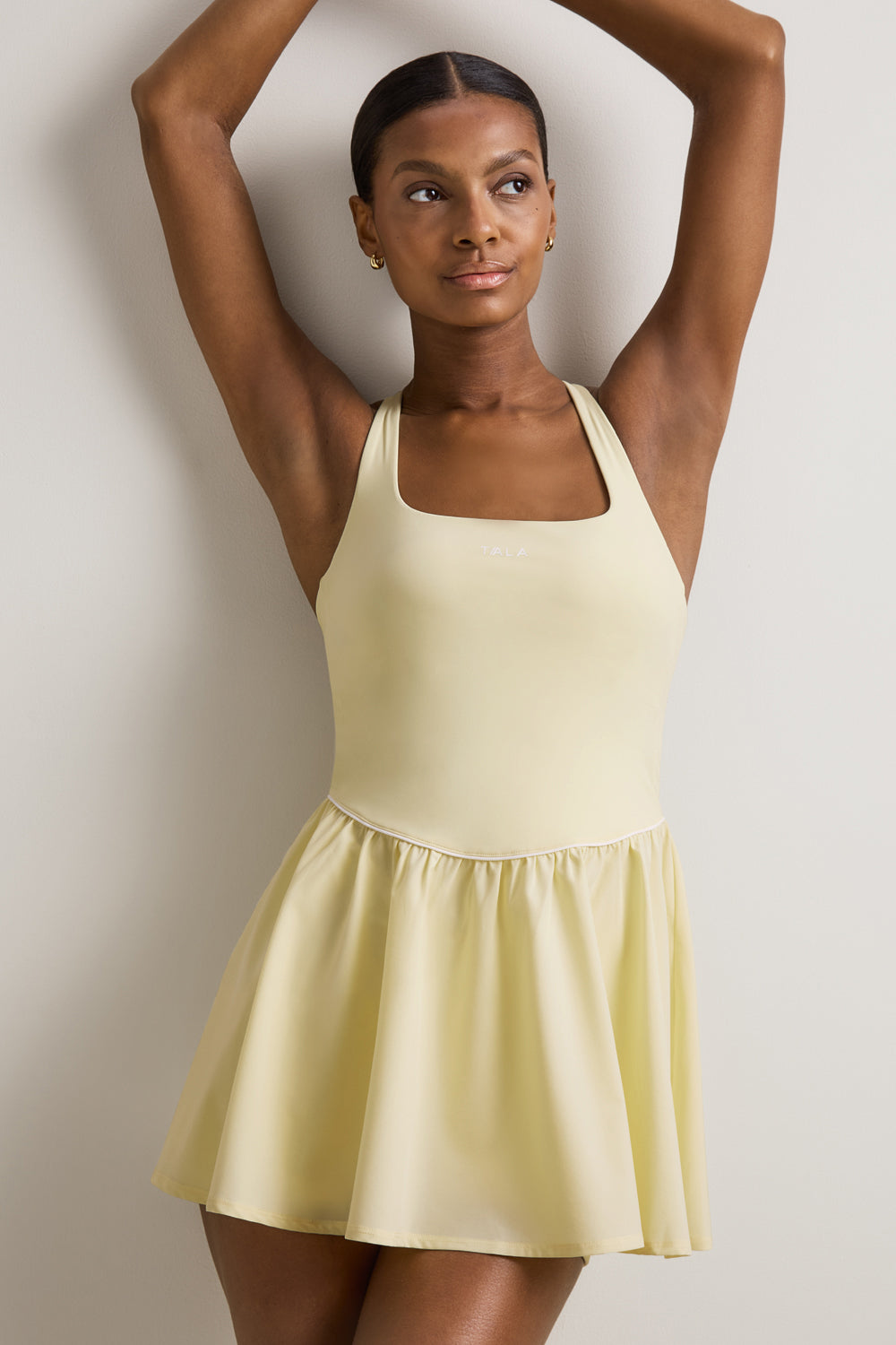 SkinLuxe Floaty Active Dress - Lemon Yellow