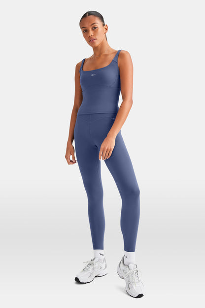SkinLuxe Scoop Neck Vest - Vintage Blue