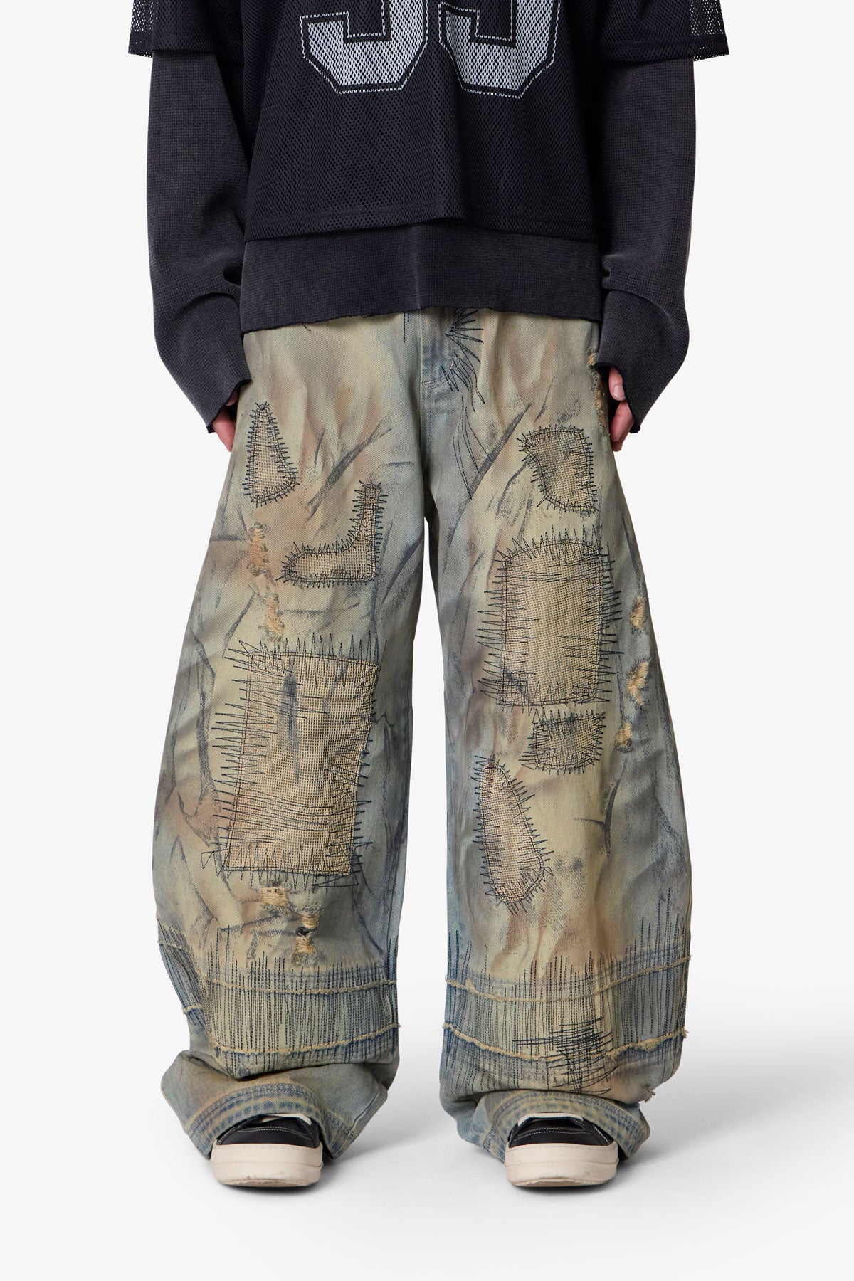 Stitched Barrel Denim - Vintage Blue