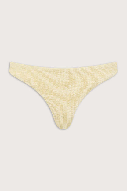 Crinkle Cheeky Bikini Bottom - Lemon Yellow