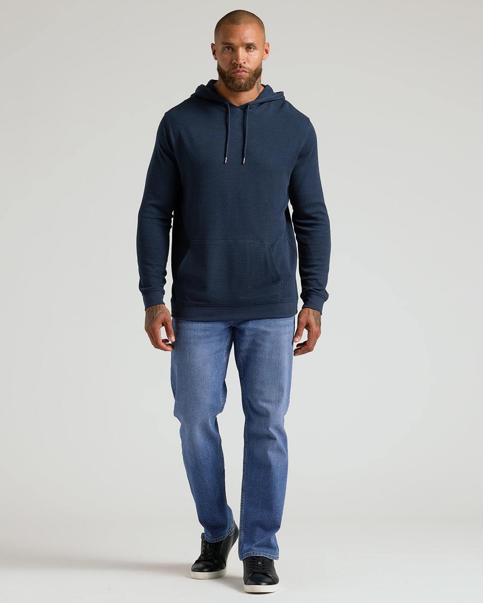 Heather Gray & Navy Waffle Hoodie 2-Pack