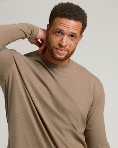 Dark Heather Sagewood Tall Long Sleeve T-Shirt